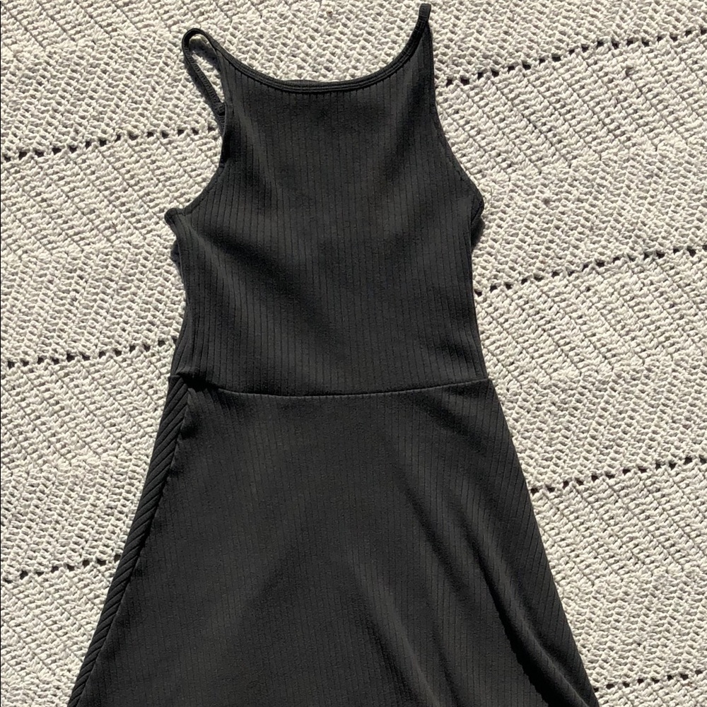 Muted green mini dress